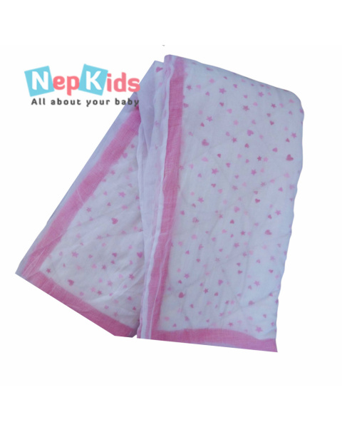 Heart And Star Dolahi For Kids, Light Weighted Pure Cotton Filled Duvet With Mal Mal Cover