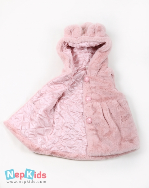 Hooded Furry Winter Outer for Girls