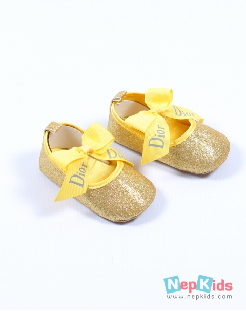 glittery cute party shoes for baby girl 