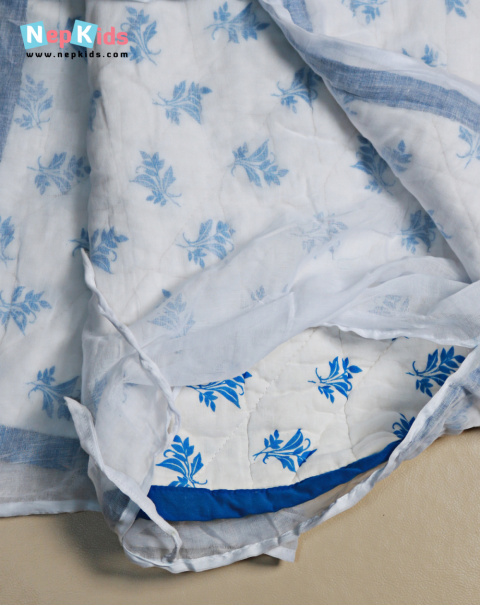 Blue leaf Dolahi For Kids, Light Weighted Pure Cotton Filled Duvet With Mal Mal Cover