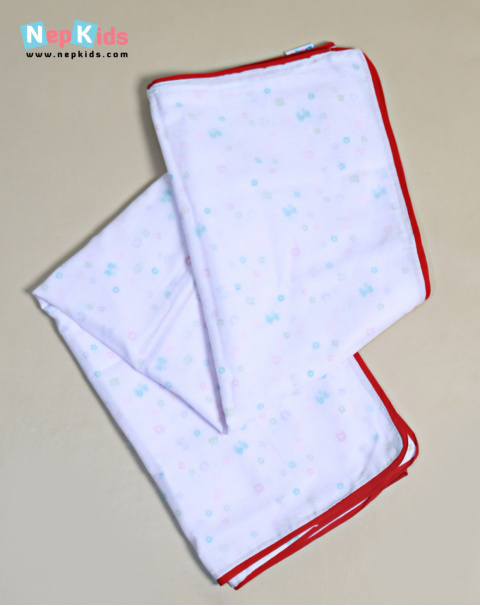 Colourful-Letter 3 Layer Multi Purpose Cotton Swaddle For Babies 