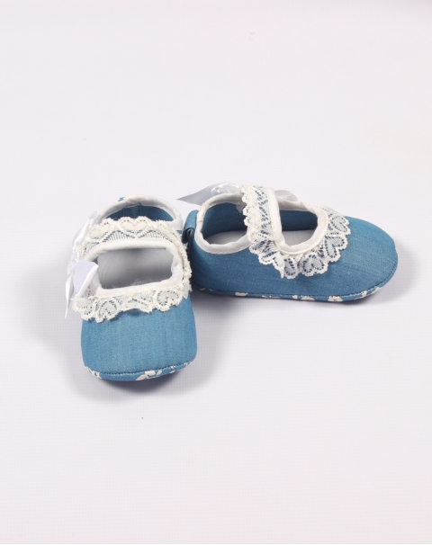 Denim Laced Baby Shoes