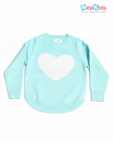 Little Sweet Hearth Sweater for Girls  3 to 8 year