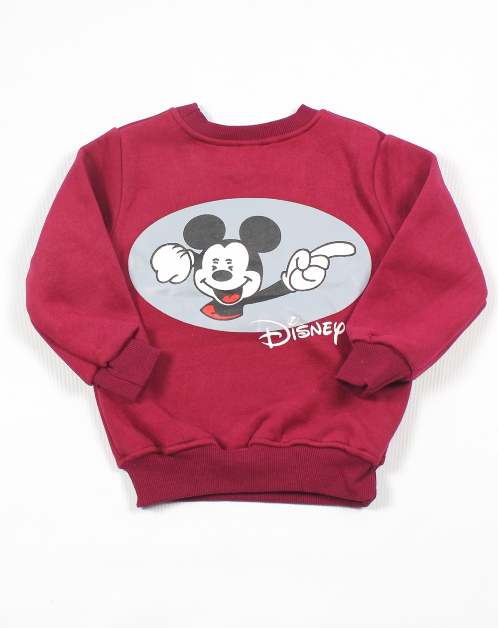 Babyhug Full Sleeves Sweatshirt Mickey Mouse Print - Red