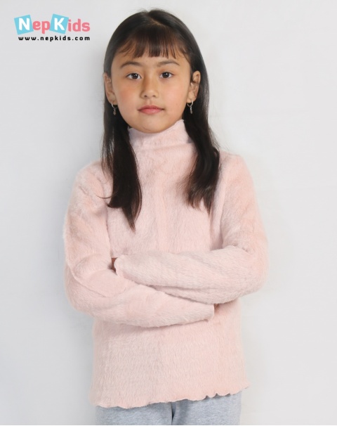 Thick Furry Woolen High Neck For Girls