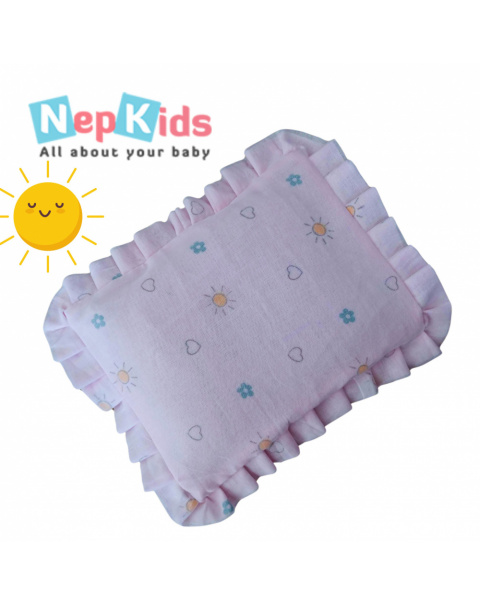 Happy Sun Mustard Pillow - For Babies, Tori Pillow With Removable Cover