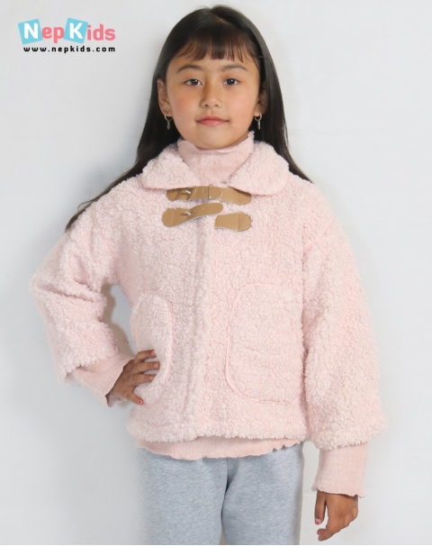 Happy Wool Jacket , Shining Pink Tone - For Winter