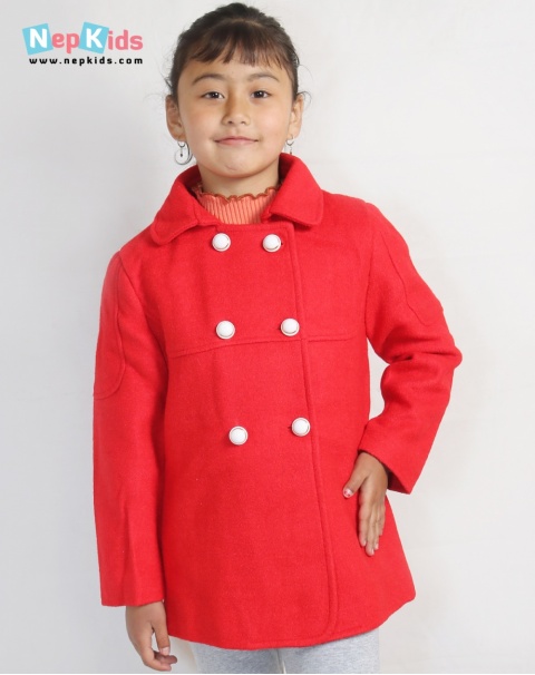 Merry Red Coat - Elegant and Super warm for 4 to 8 Years 