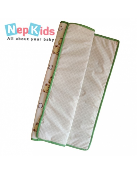 Teddy family double Layer Urine Mat, Water Resistant - For Babies