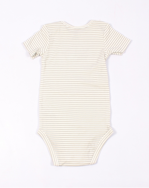 Grey and white strip onesies suitable for baby boy and girl - 18M to 24M