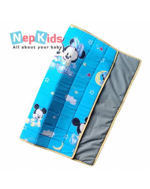 Blue Mickey Double Layer Urine Mat, Water Resistant - For Babies
