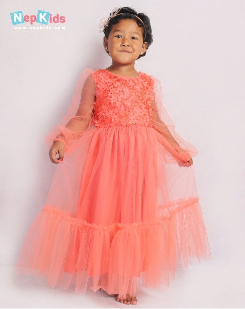 Beautiful Party Dress One Piece For Special Occasion For Girls Boutique Made Design For Celebrations And Special Occasion Available At Nepkids Com Your Kids Shopping Store Nepkids