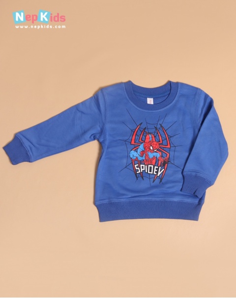 Blue Spider Sweatshirt - For Boys